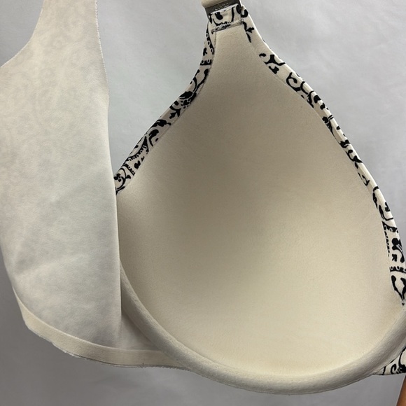 SOMA Vanishing Back Full Coverage Bra - 34DD Black White Front Close - Picture 11 of 11